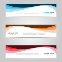 Modern Banner template design creative with abstract background