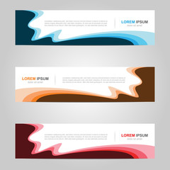 Modern Banner template design creative with abstract background