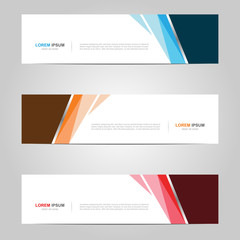 Fototapeta premium Modern Banner template design creative with abstract background