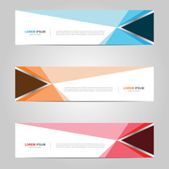 Naklejka premium Modern Banner template design creative with abstract background