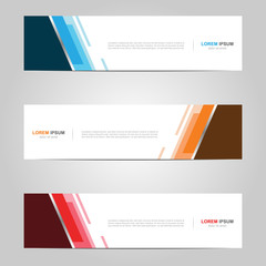 Modern Banner template design creative with abstract background