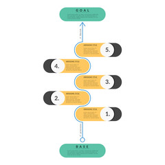 buttons tree infographic elements, flat design with shadow
