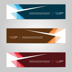 Modern Banner template design creative with abstract background