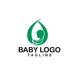 Mom and Baby Logo Vector Template