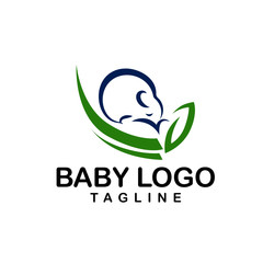 Mom and Baby Logo Vector Template