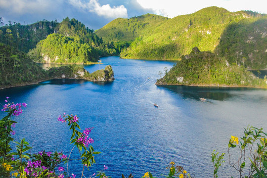 Montebello Lake at Chiapas, Mexico