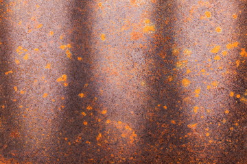 Rusty metal texture or rusty metal background for interior exterior decoration and industrial construction concept design. rusty metal is caused by moisture in the air.