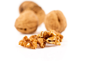Walnut isolated on white