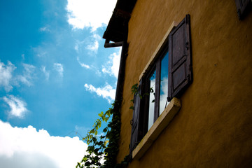 old window on old wall