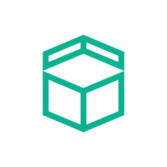 Bold line Abstract Box Shape Symbol