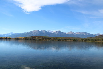 Looking Out On Pyramid Lake, Jasper National Park, Alberta