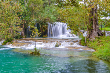 Tamasopo waterfalls at Huasteca Potosina, Mexico