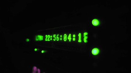 Digital time counter countdown. Computer communication technology hardware. - Powered by Adobe