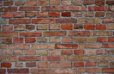 Obraz premium Aged brick wall background. Copy space
