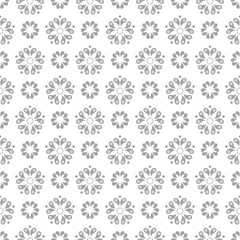 Gray seamless pattern on white background