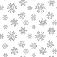 Gray seamless pattern on white background