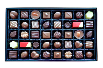 チョコレートの詰め合わせ