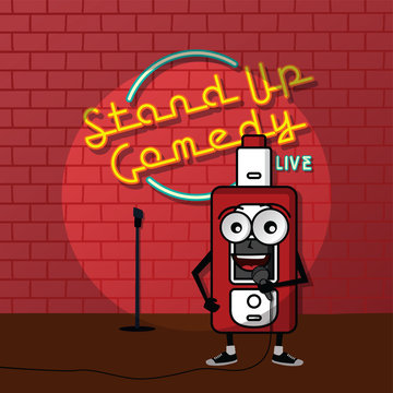 stand up comedy vaporizer theme