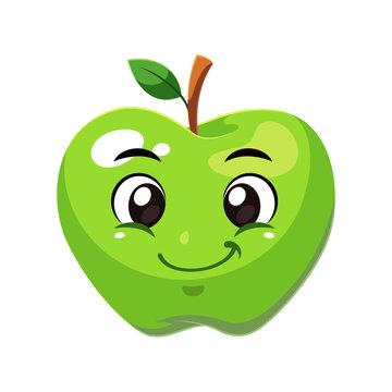 Green apple fruit vector