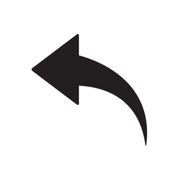undo button icon vector