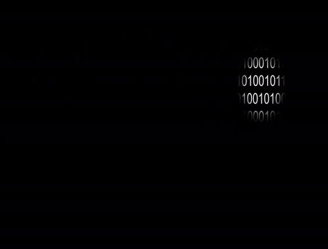 Binary code numbers - concept of searching and finding the right code, information, bug, virus, etc.