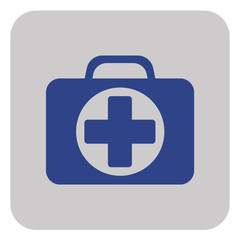 First Aid Kit Symbol and Medical Services Icon
