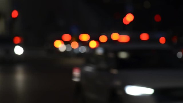 traffic intersection - intentional defocused 