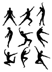 Male Dancer Silhouettes