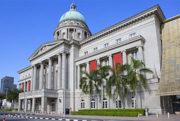 Fototapeta premium Singapur. Stary Budynek Sądu Najwyższego, Galeria Narodowa.