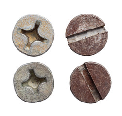 screw isolated on white