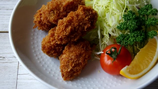 牡蠣フライ　和食
