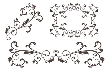 Floral filigree ornament