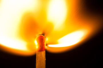 Burning match, Fire