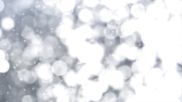 white gray moving Abstract blinking glowing Glittering bokeh Backdrop Particles dust with moving and flicker flickering light Particles seamless loop background for award , event, wedding, celebration