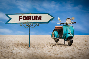 Obraz premium Schild 305 - Forum