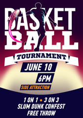 Basketball tournament flyer