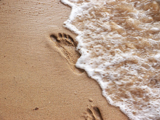 Fußspuren im Sand