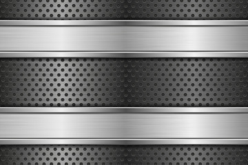 Metal perforated background