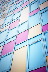 Colorful modern facade