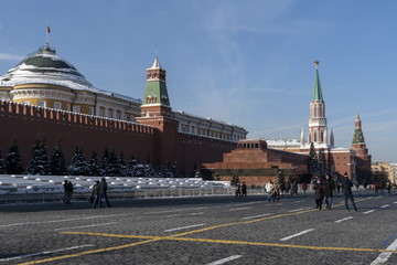 Obraz premium Морозный зимний день. Красная площадь.