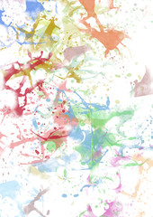 Obraz na płótnie Canvas Splashes colored paint.
