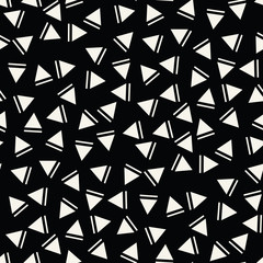 memphis style triangle seamless pattern