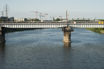 Bridge on Vistola river Krakow
