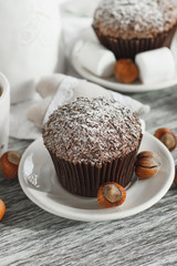 Cupcakes and different decorations