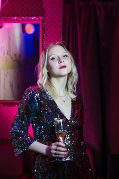 Young Woman in a Bar