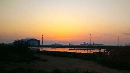 planes on the airport