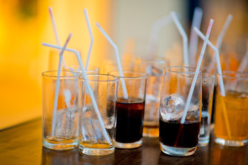 empty glass after party, dirty glass, after celebration