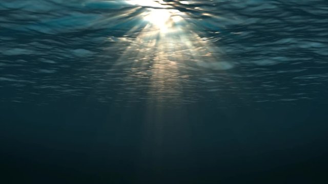 Under water scene loop. Created for maximum picture quality using Ray-traced 3D renderer with high end graphics card.