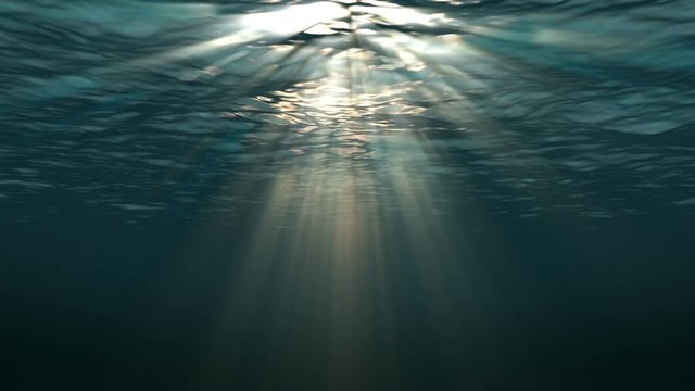 Under water scene loop. Created for maximum picture quality using Ray-traced 3D renderer with high end graphics card.