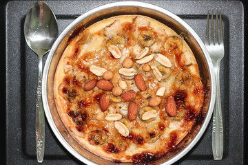 Pancake, Food Texture, Almond, Peanut, Banana, Nut